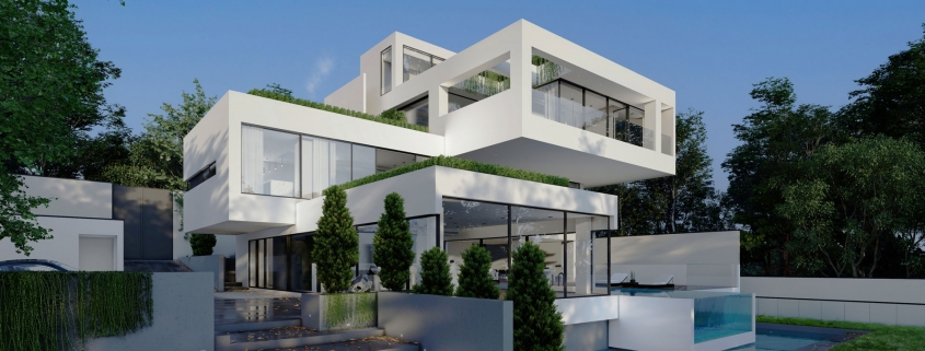 نمای مدرن ویلا