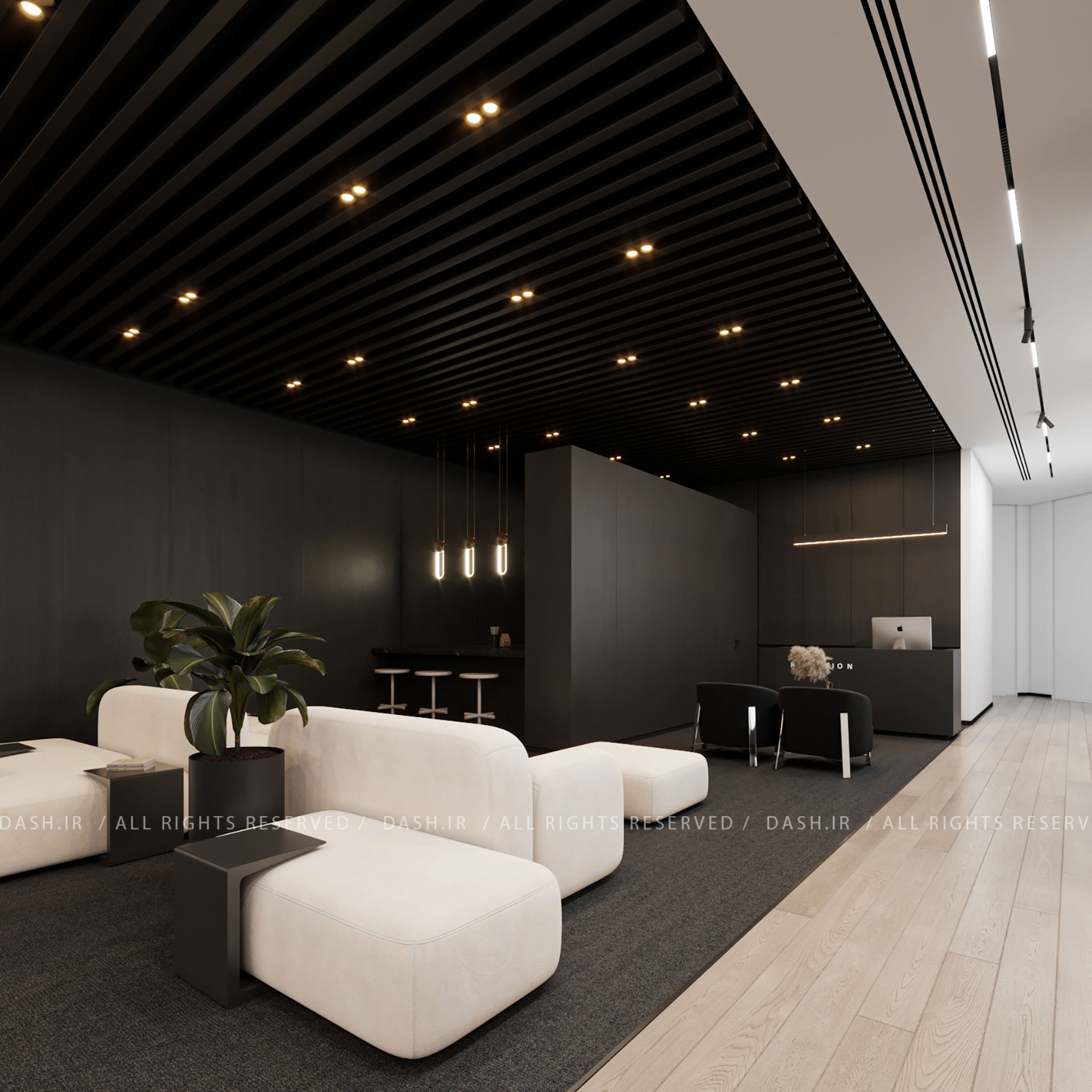 فضای اداری ساختمان اداری کرمان دیزل طراحی اداری داخلی