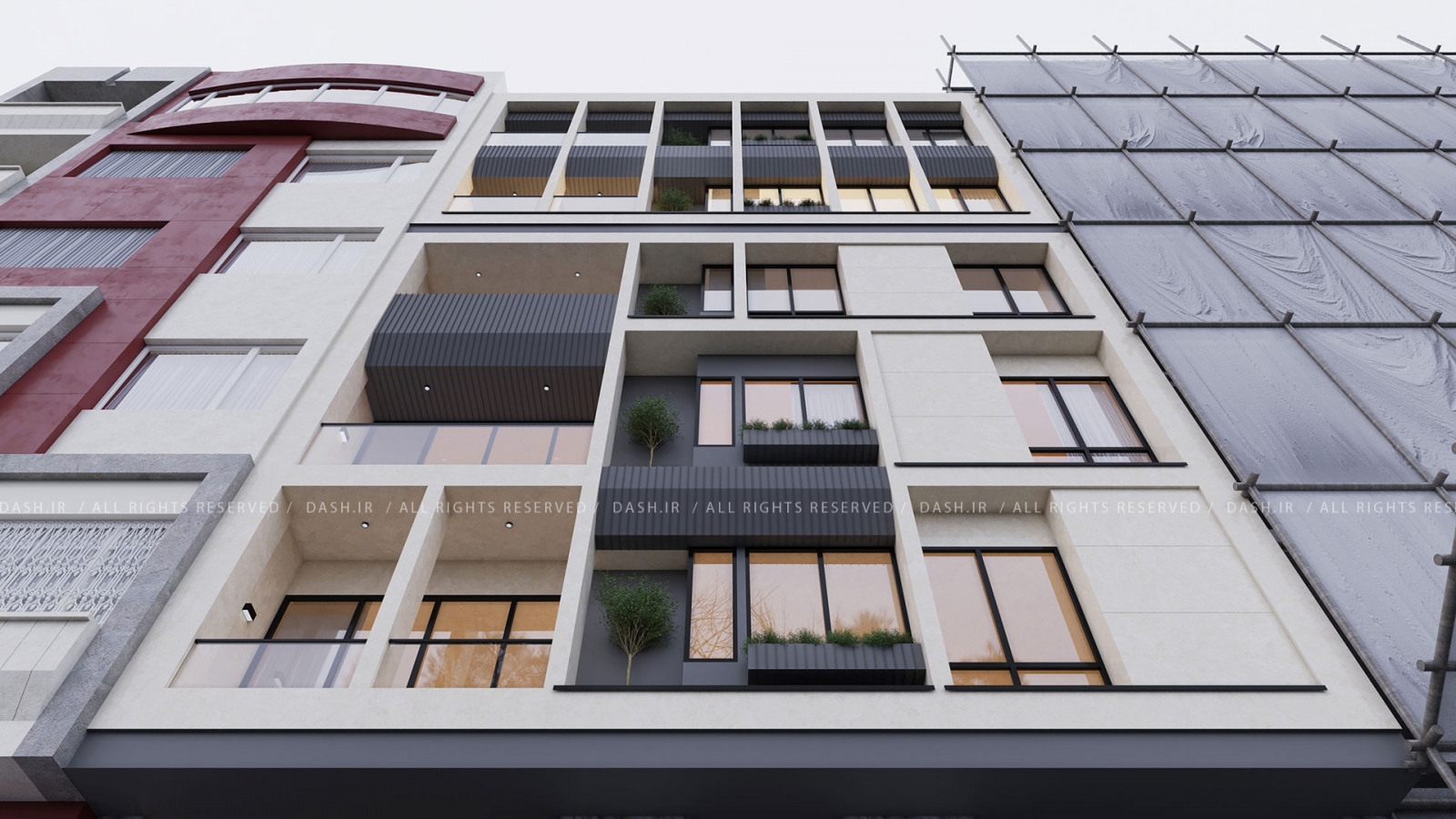 معماری ساختمان مسکونی طراحی نمای ساختمان مسکونی