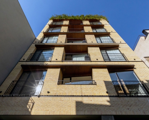 طراحی نمای ساختمان 2 ساختمان مسکونی رایا قیطریه طراحی نمای ساختمان